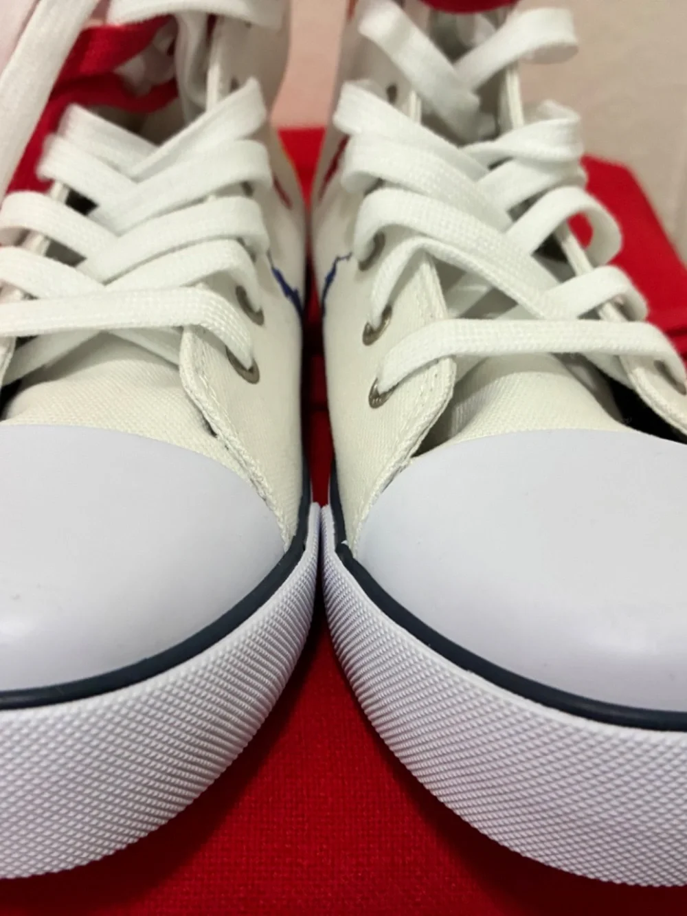 Polo Ralph Lauren Hamptyn HI ll White Canvas Hi-Top Shoes